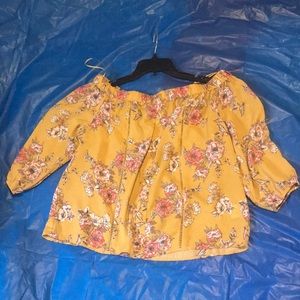 Lily White off shoulder the shoulder top